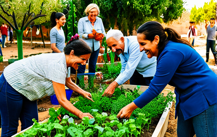 느린 생활을 위한 도시 정원 가꾸기 - Urban Vegetable Patch**

"A thriving urban garden on a rooftop terrace in Barcelona. Raised garden b...