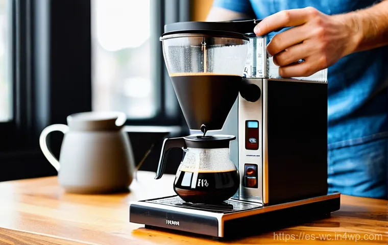 도시의 느린 커피 문화 탐방 - **Prompt:** A serene, sun-drenched close-up of an adult's hands gently cradling a warm, artisanal ce...